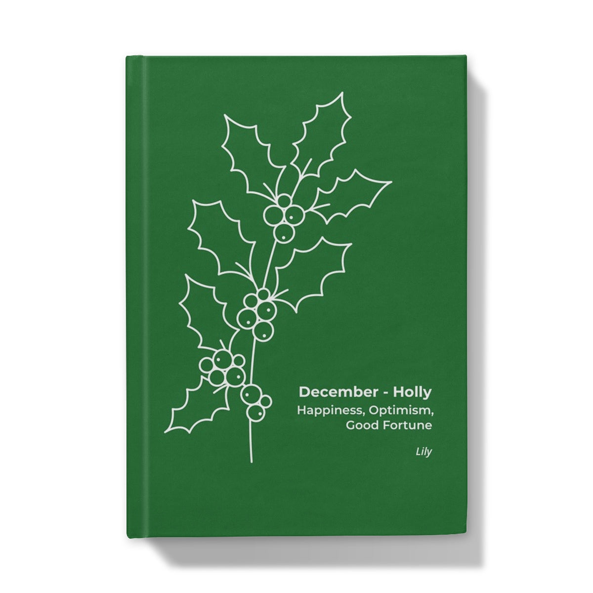 December Birthflower Hardback A5 Journal