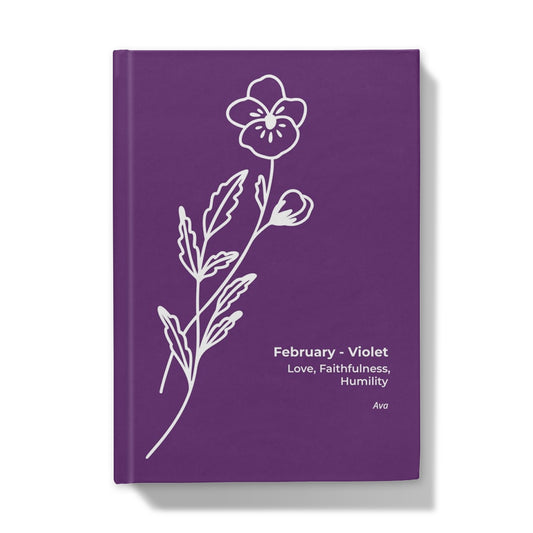 February Birthflower Hardback A5 Journal