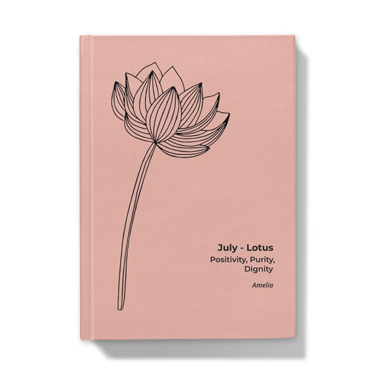 July Birthflower Hardback A5 Journal