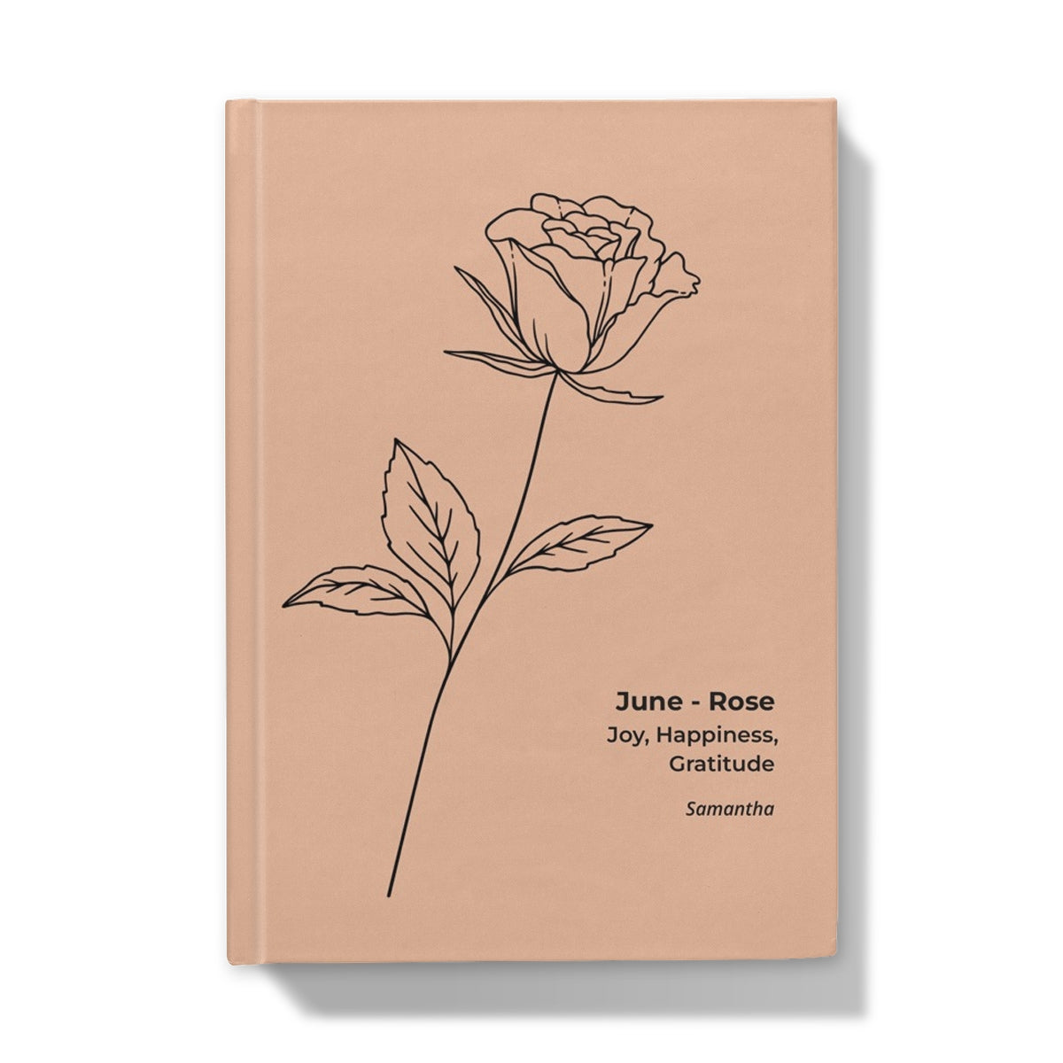 June Birthflower Journal - Ruled Line