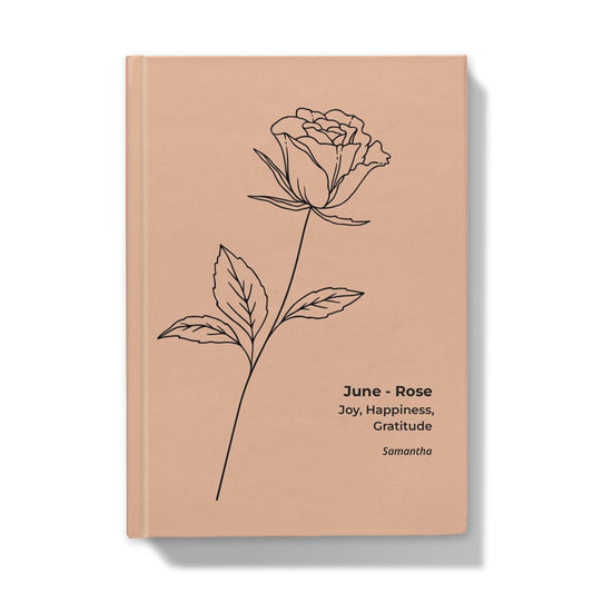 June Birthflower Journal - Ruled Line
