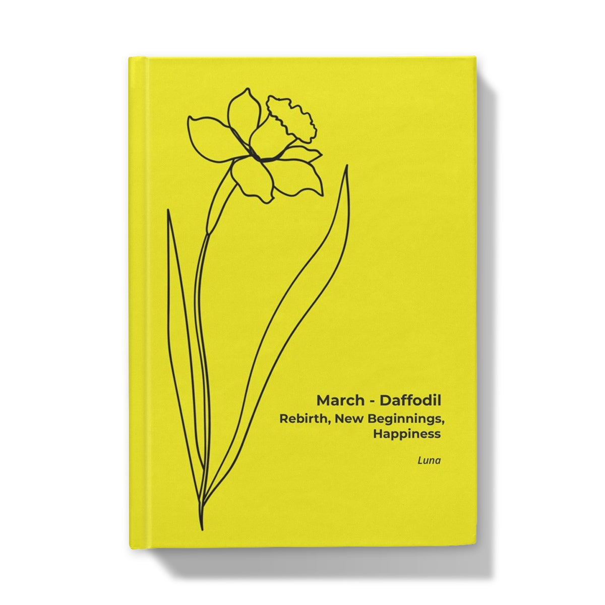 March Birthflower Hardback A5 Journal