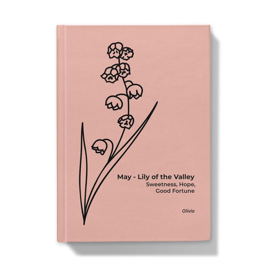 May Birthflower Hardback A5 Journal