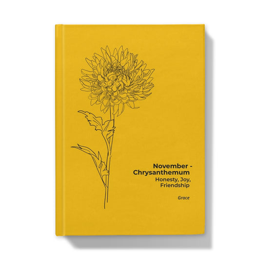 November Birthflower Hardback A5 Journal