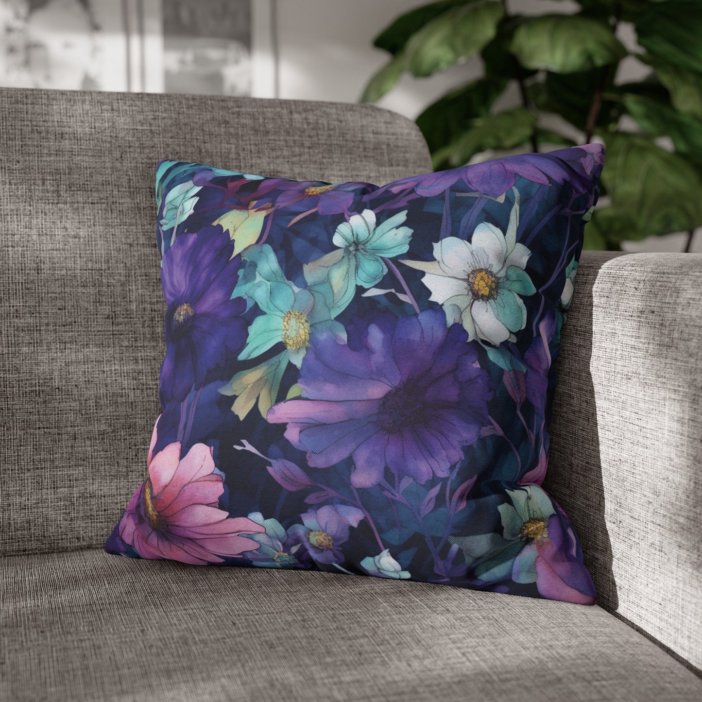 Violets Premium Pillow Case