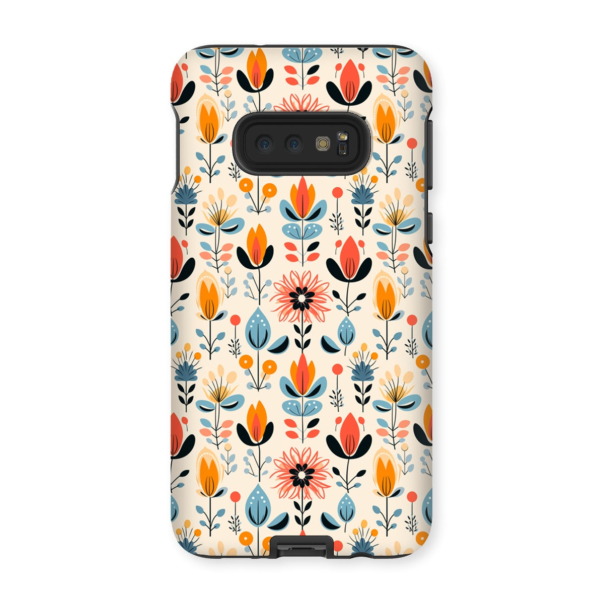 Folk Floral Tough Phone Case