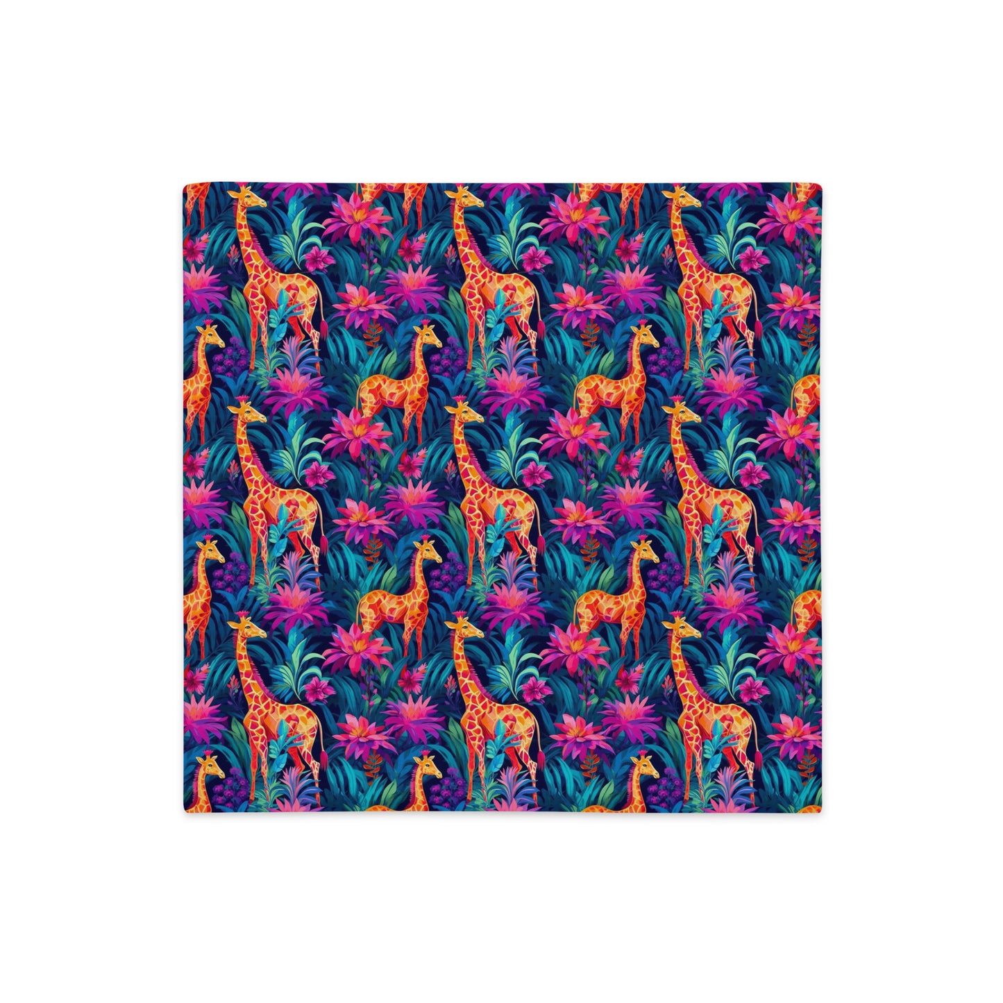 Maximalist Giraffe Premium Pillow Case