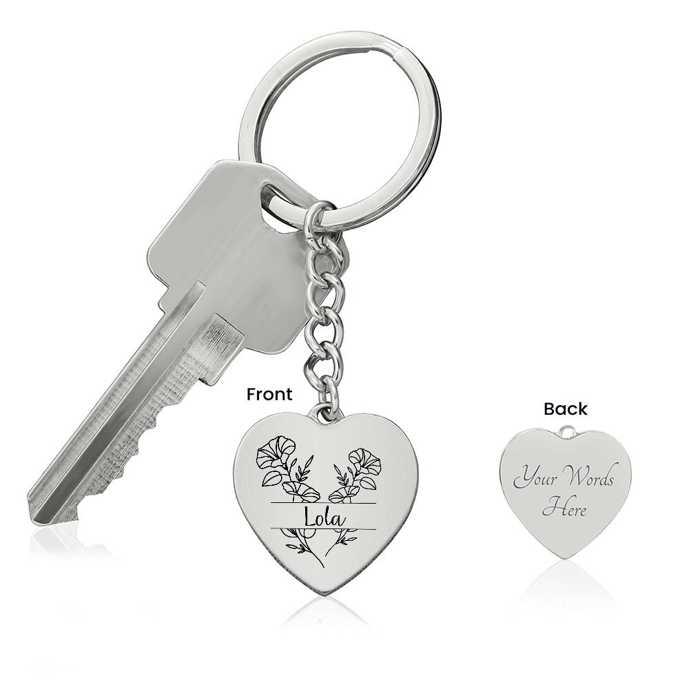 September Birth Flower Keychain