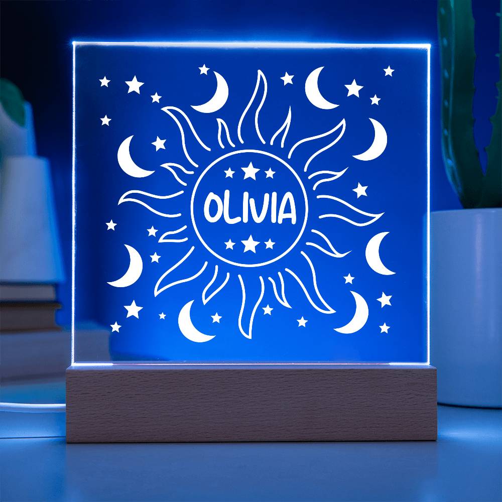 Sun & Moon Acrylic Plaque