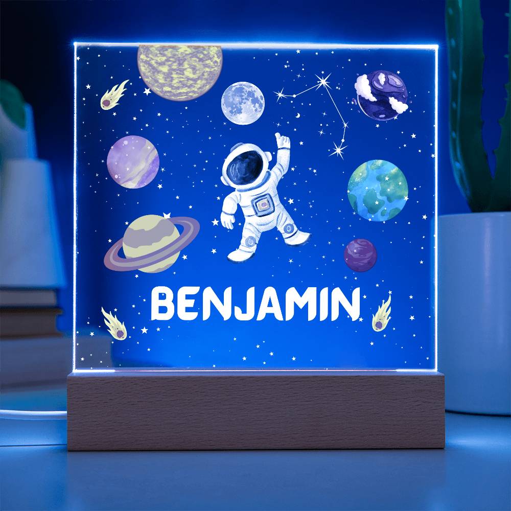 Space Astronaut and Constellation Acrylic Plaque