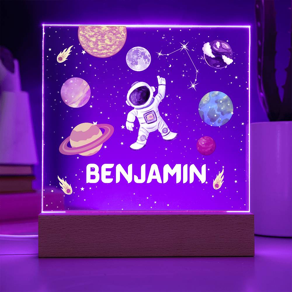 Space Astronaut and Constellation Acrylic Plaque