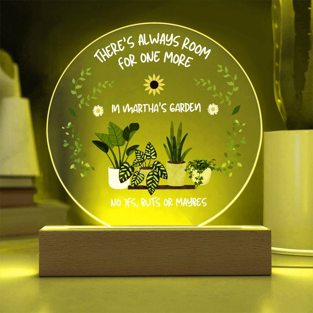 'One More Plant' Gardener Acrylic Plaque