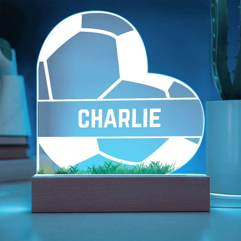 Love Soccer Acrylic Plaque