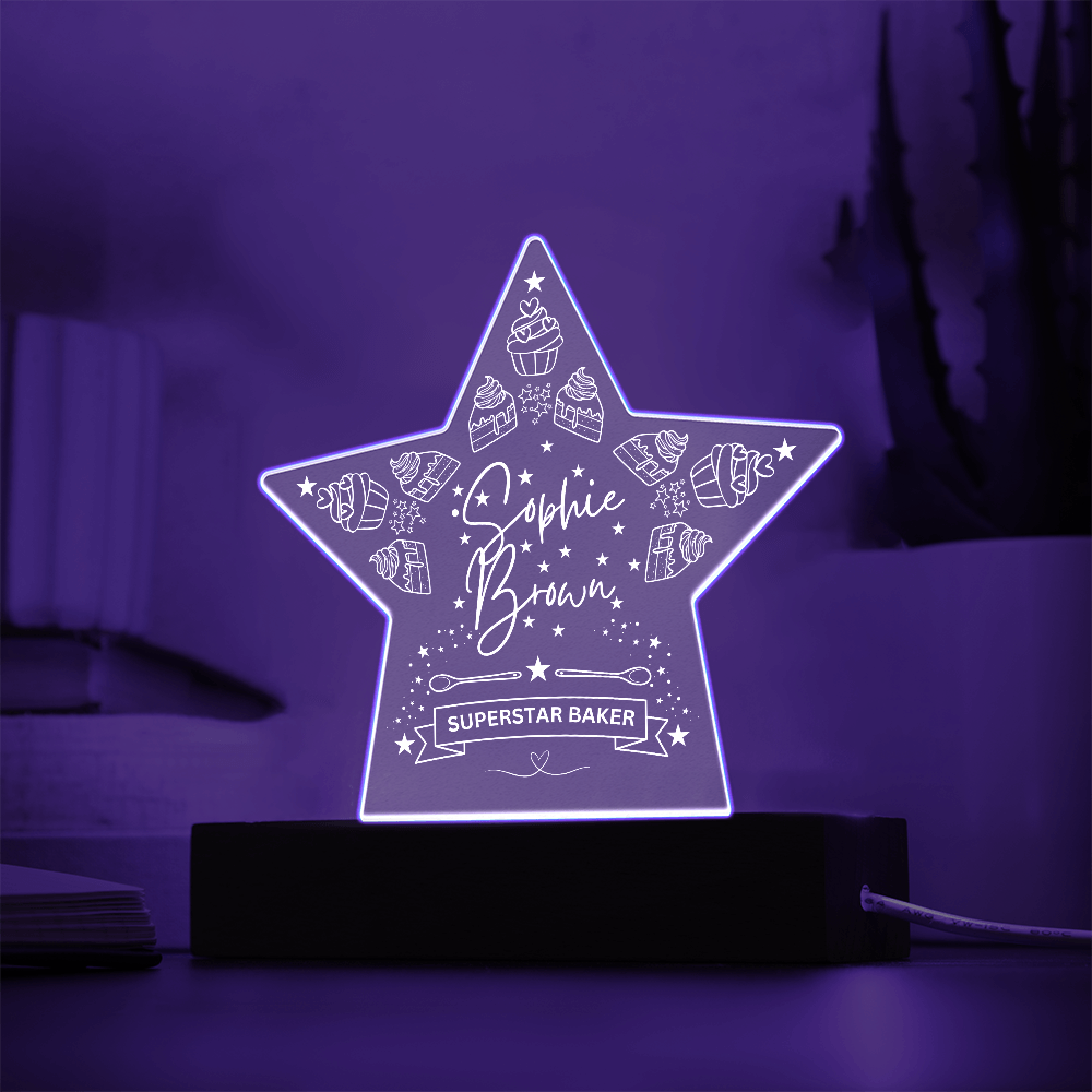 Superstar Baker Acrylic Plaque