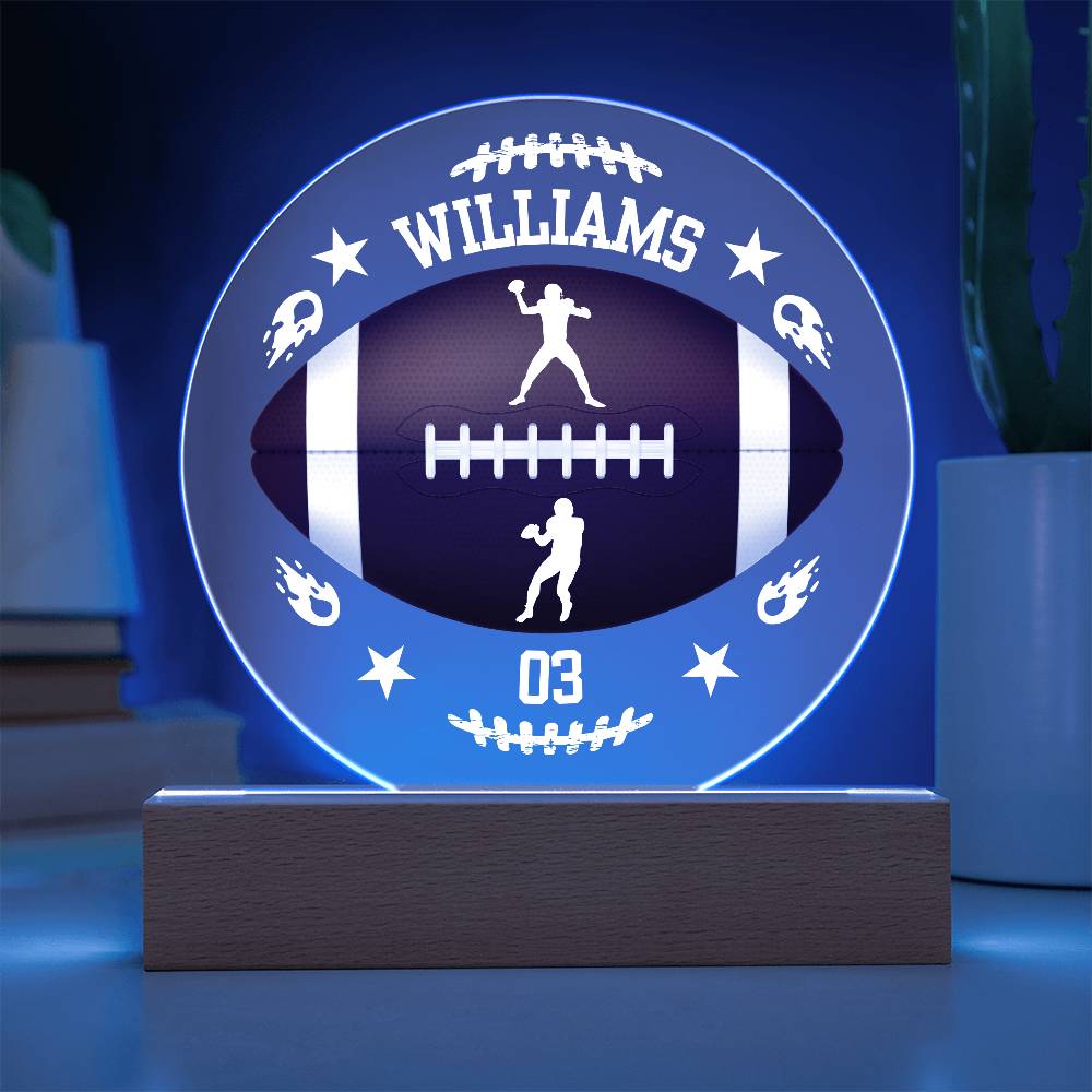 Touchdown Acrylic Plaque