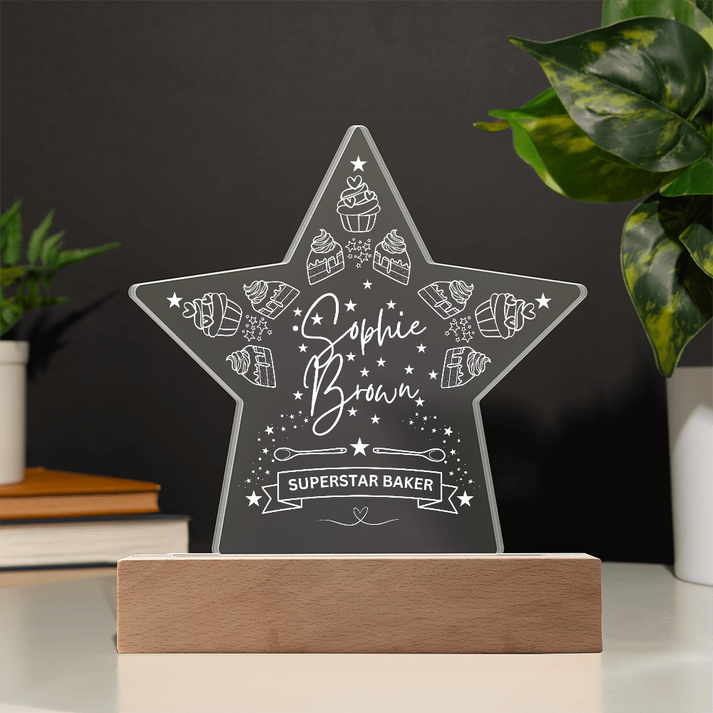 Superstar Baker Acrylic Plaque