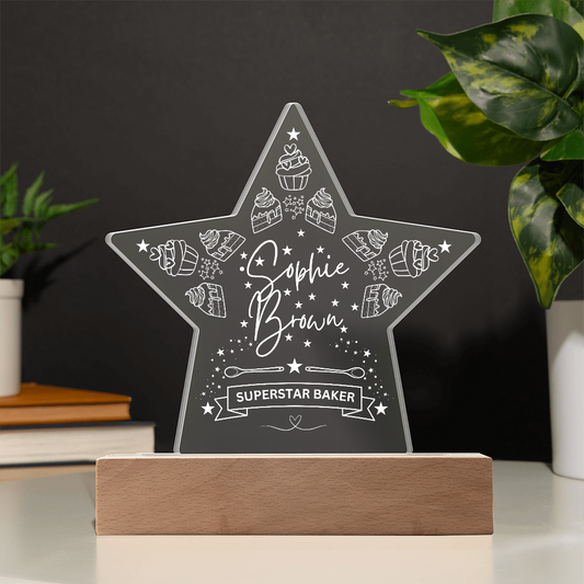 Superstar Baker Acrylic Plaque