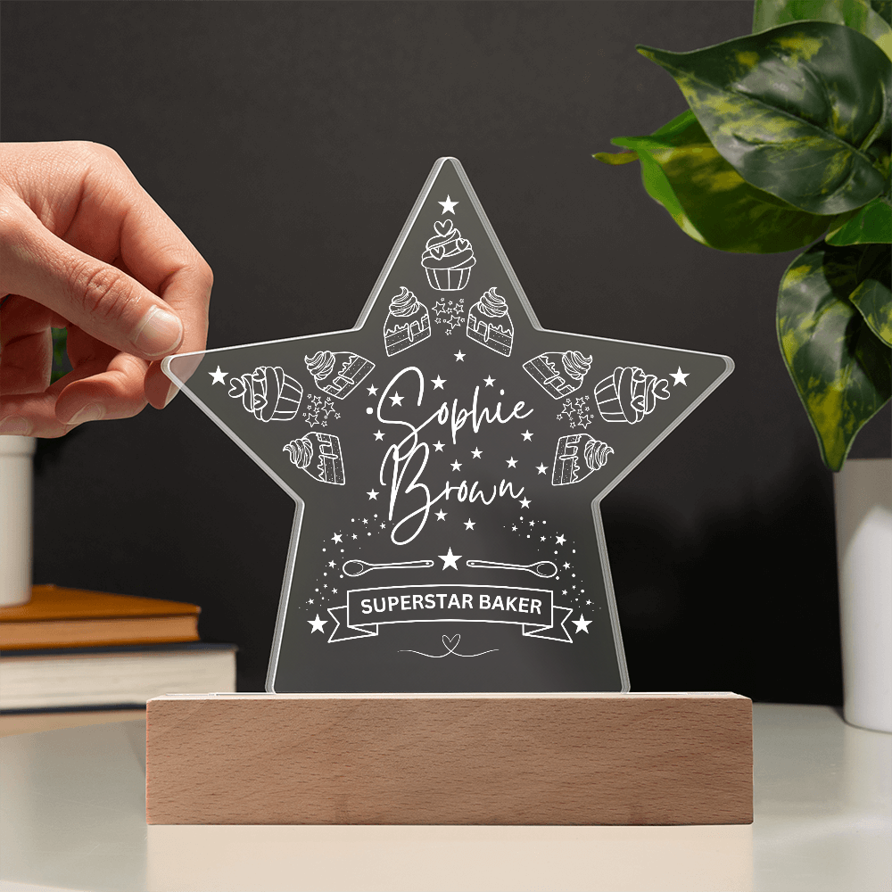 Superstar Baker Acrylic Plaque