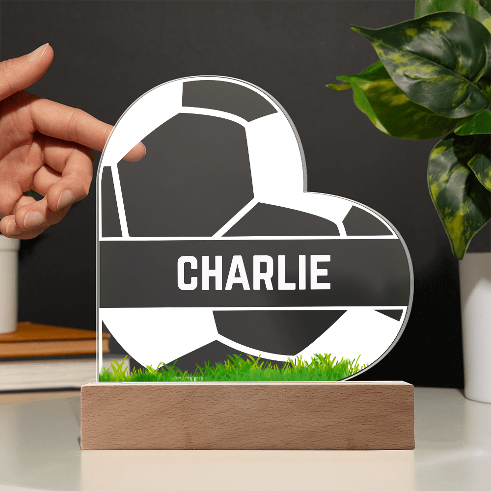 Love Soccer Acrylic Plaque
