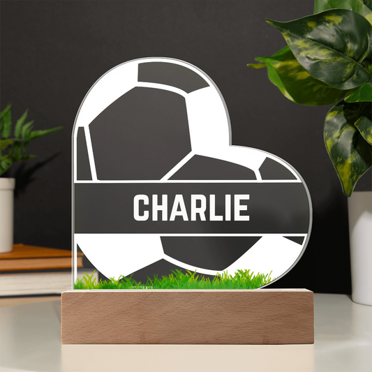 Love Soccer Acrylic Plaque
