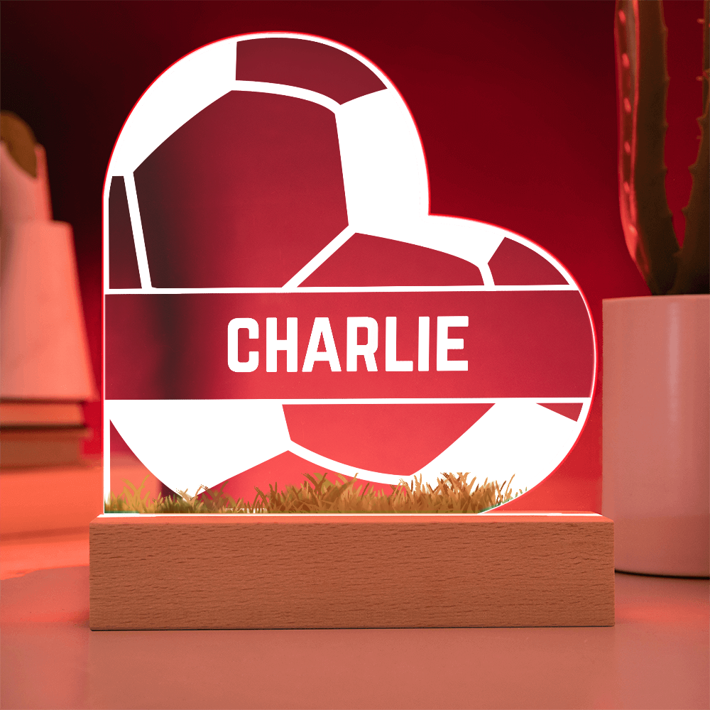 Love Soccer Acrylic Plaque