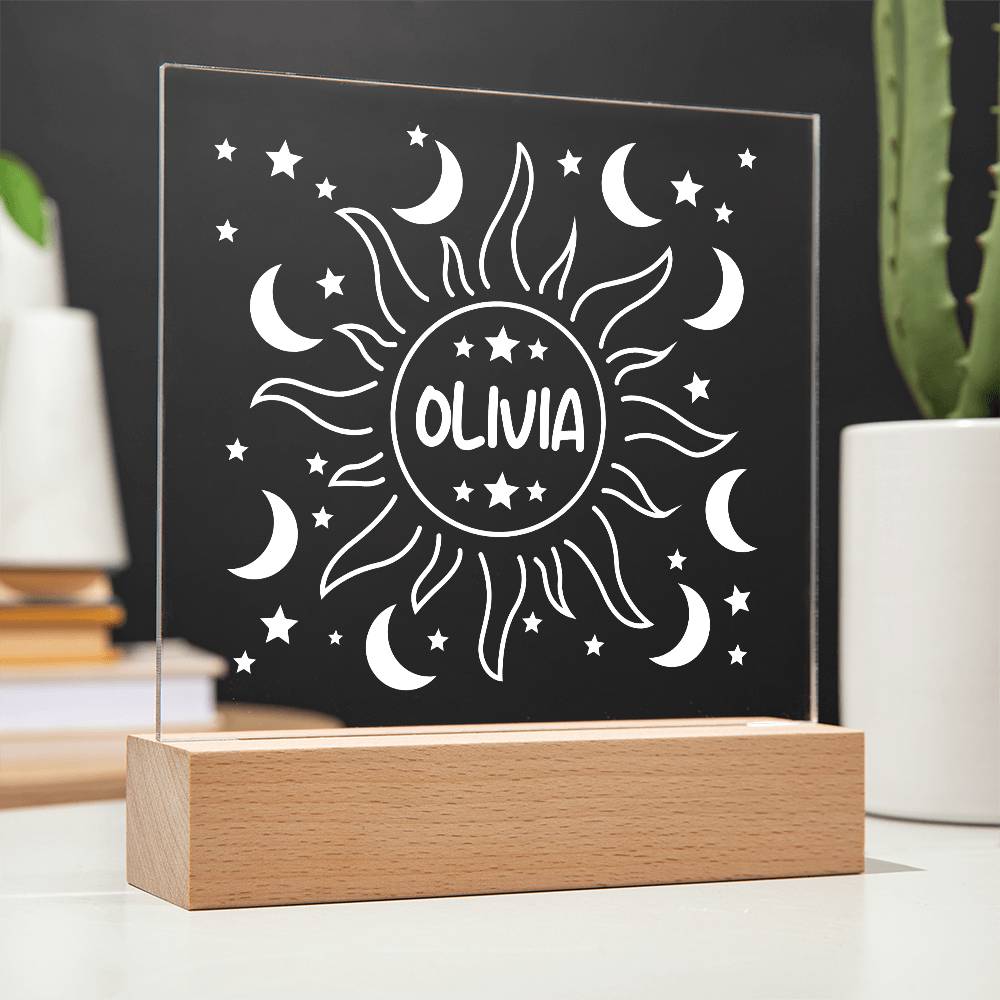 Sun & Moon Acrylic Plaque