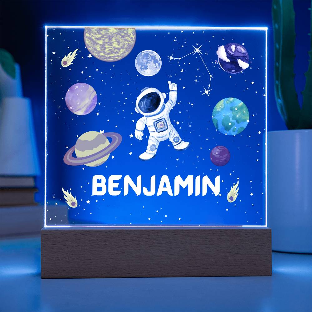 Space Astronaut and Constellation Acrylic Plaque