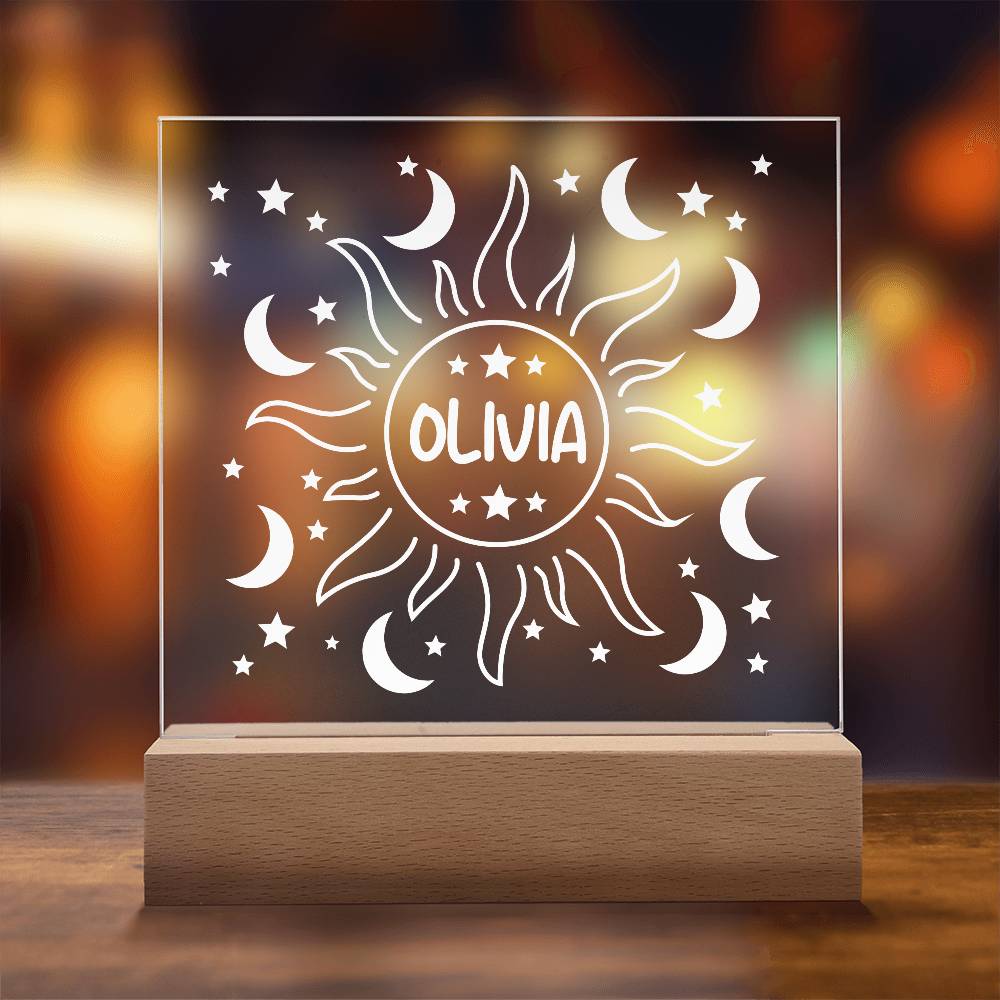 Sun & Moon Acrylic Plaque