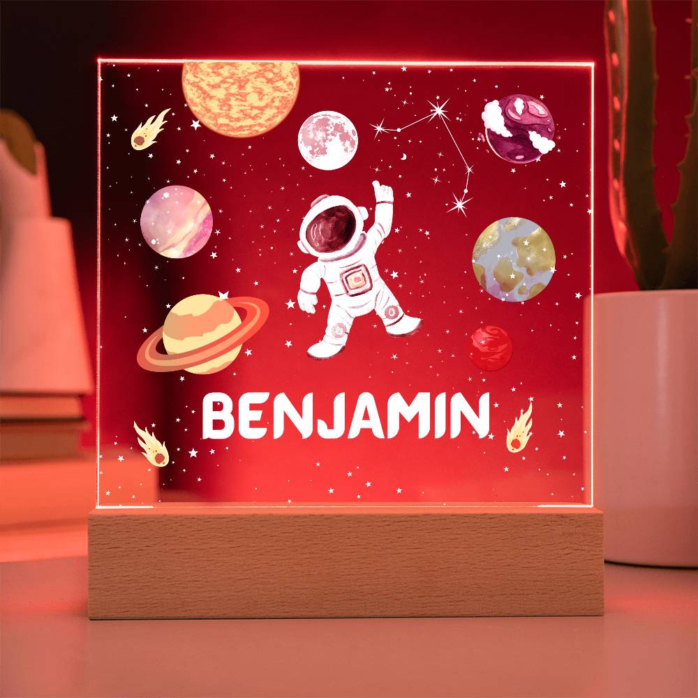 Space Astronaut and Constellation Acrylic Plaque