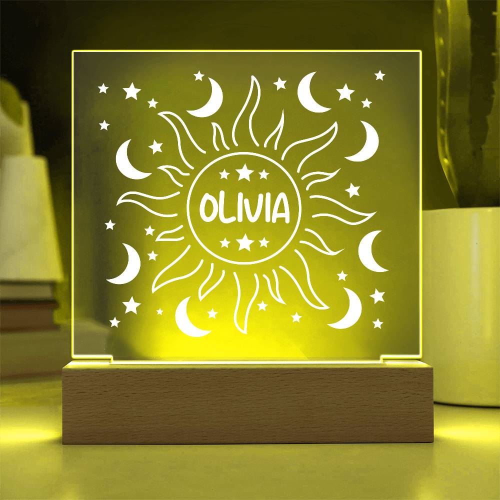 Sun & Moon Acrylic Plaque