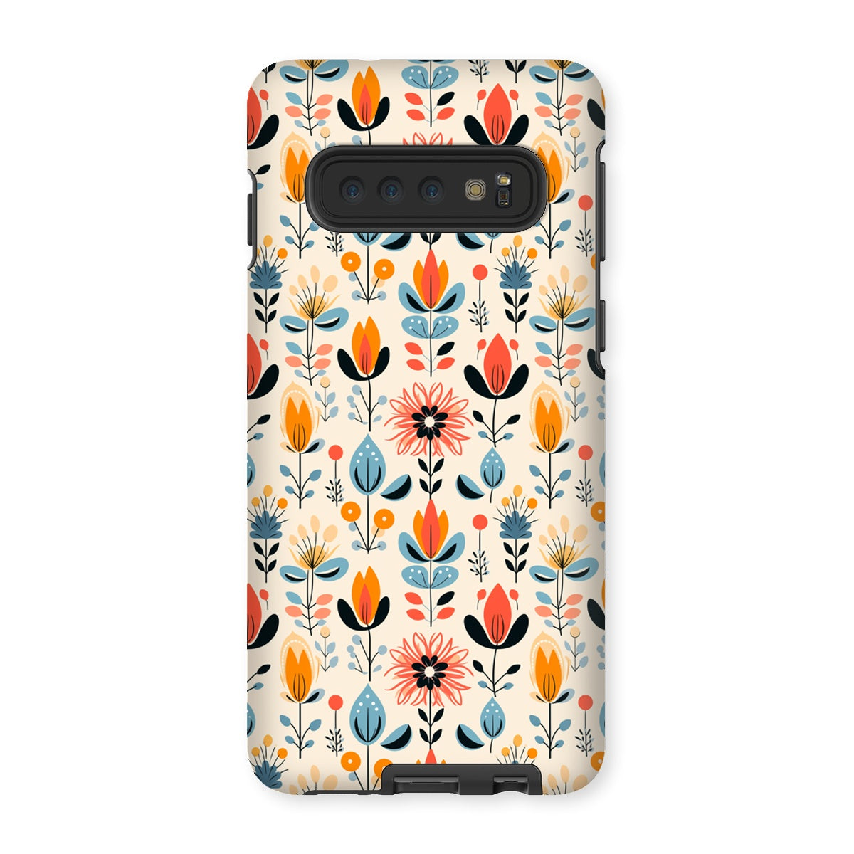 Folk Floral Tough Phone Case