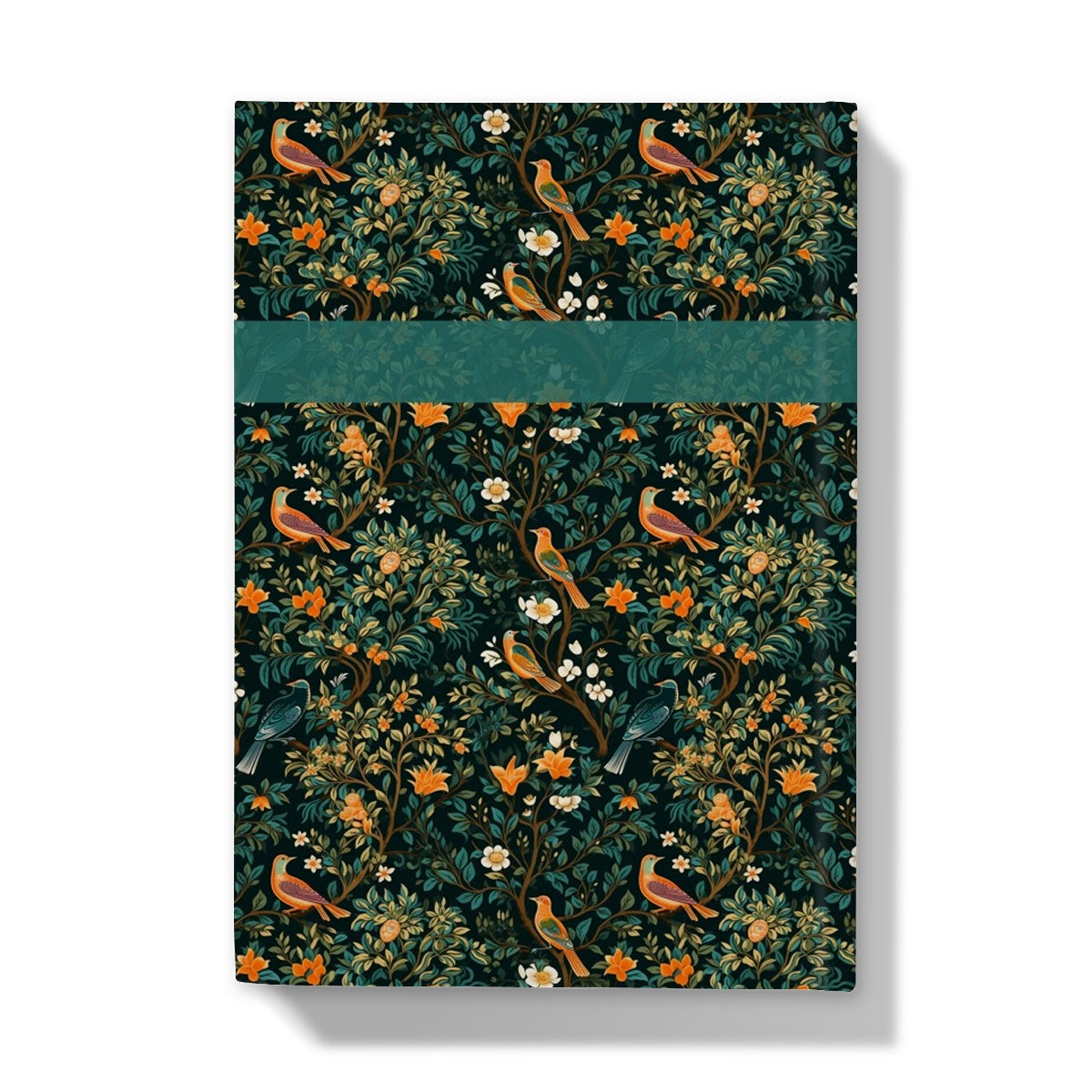 Midnight Birds Floral Hardback A5 Journal