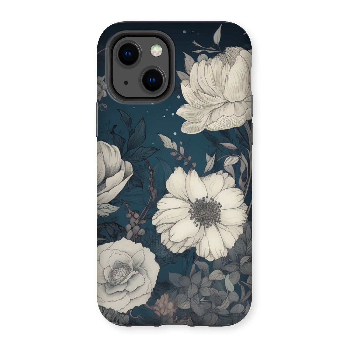 Evening Sky Peonies Tough Phone Case