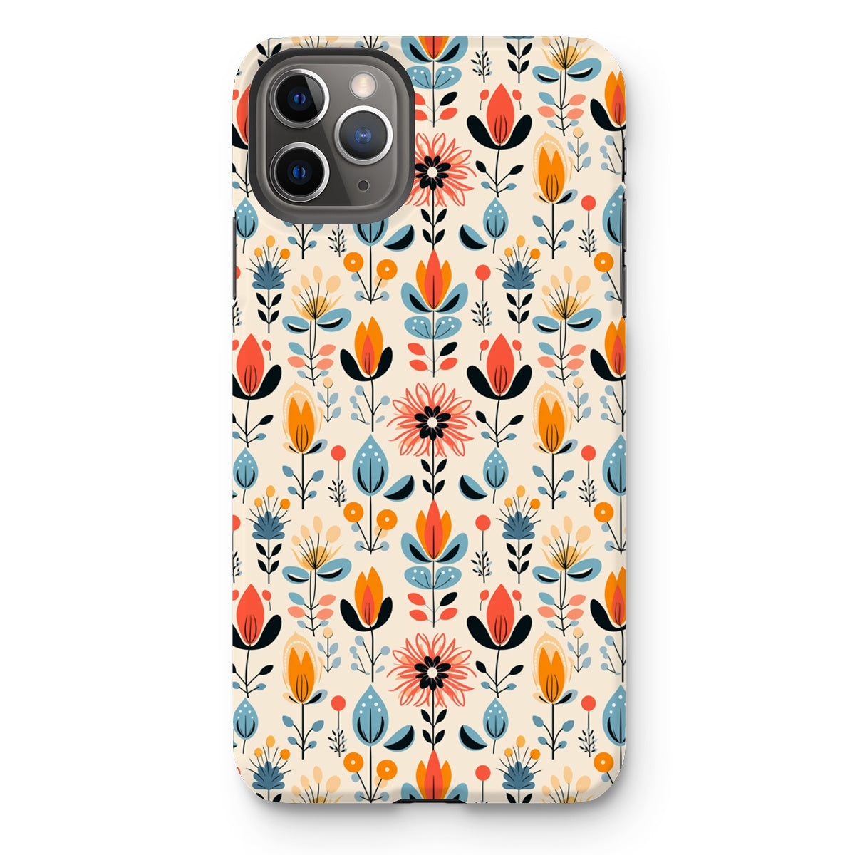 Folk Floral Tough Phone Case