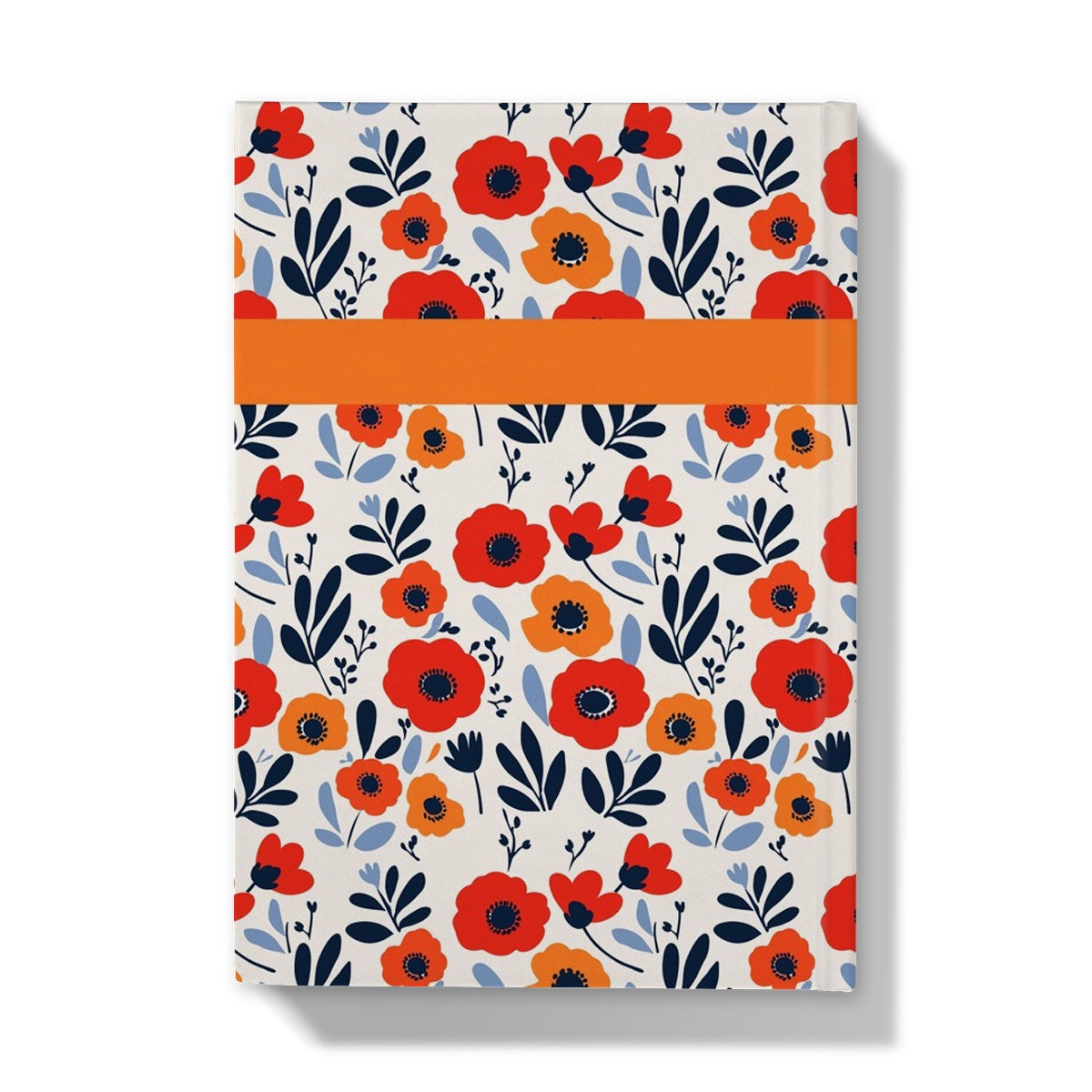 Orange Red Poppies Hardback A5 Journal