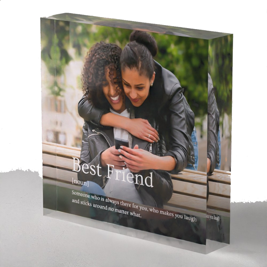 Friendship Definition Acrylic Prism