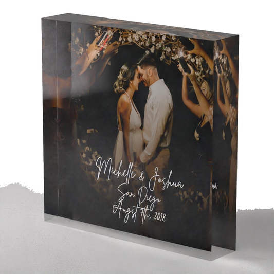 Wedding Anniversary Acrylic Prism