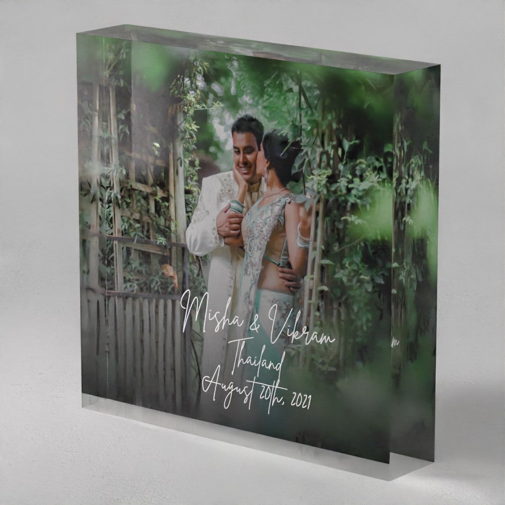 Wedding Anniversary Acrylic Prism
